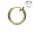 thumbnail image 3 of Retractable Gold Clip On Fake Non Piercing Hoop Ring Hinge - 10 Pack, 3 of 3