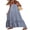 Blue, variant on Womens Boho Floral Puff Sleeve Tiered Maxi Dress Long Dresses