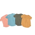 thumbnail image 2 of Mod Ref Women's Essential Short Sleeve V-Neck Shirt w/ Back Pleat (Mauve, S), 2 of 2