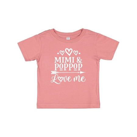 

Inktastic Mimi and PopPop Love Me Outfit Gift Baby Girl T-Shirt