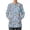 Blue Medical Print, variant on Binienty Cute Dog Long Sleeve Women's Medical Scrub Jacket Soft Wrinkle Resistant Fabric, Relaxed Fit for All Body Types, Suitable for Clinic, Veterinary, Nursing Work Daily Wear