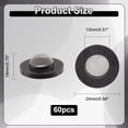 thumbnail image 2 of 60 Pcs Hose Washers with Screen, 304 Stainless Steel Rubber Hose Filter Washers, Water Hose Screen Filter, for 3/4 Inch Garden Hose, Washing Machine and Shower Head, Half Round, 2 of 9