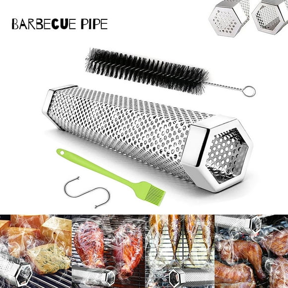 Charcoal Smoker Barbecue Tool Barbecue Box 304 Hexagonal Net Tube