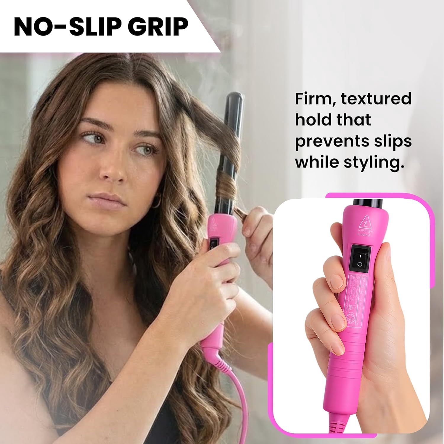 Herstyler Baby Curls Curling Iron, 9 / 18 mm, Dual Voltage 