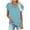 Sky Blue, variant on Summer Shirts for Womens Fashion Plus Size Tees Casual Crewneck 3/4 Sleeve Loose T Shirt Ladies Blouses Shirts