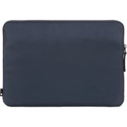 Incase Compact Laptop Sleeve with Flight Nylon - 16-inch MacBook/Laptop & iPad/Tablet Sleeve - Faux Fur Lining, Lightweight, Durable, Weather Resistant, Slip Pocket for Accessories - Navy