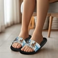 thumbnail image 5 of Wismoutput Horses Summer Slippers for Women Mens Non Slip Quick Drying Unisex House Sandals Indoor Shower Slides Bathroom Sandals Outdoor Beach Water Shoes Black Size 7.5, 5 of 7