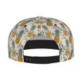 thumbnail image 2 of Zufioo Fruit Pineapples Print Flat Brim Baseball Cap, Sun Protection, Sweat Absorption, Adjustable Sports Cap, Suitable for Men and Women in All Seasons, 2 of 7