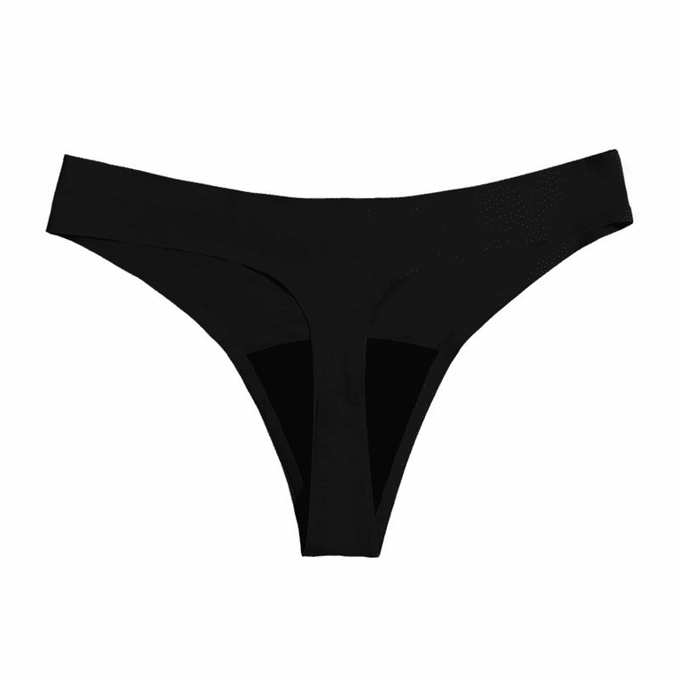3 Pack Women's Breathable Seamless Thong Panties No Show Underwear, So-1, S