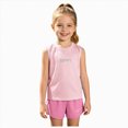 thumbnail image 3 of KPOPLK Baby Girl Clothes Girls Summer Outfits Sleeveless Tank Tops Loose Pants Teen Quick Dry 9M-16Y Clothing Set(14-18 Years,Pink), 3 of 7