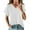 White, variant on Lisingtool Women's V Neck Batwing Sleeve Tops Summer Basic Short Sleeve T Shirts Loose Fit Tees Blue