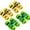 2Green+2Yellow, variant on Mini Truck Toy and Race Car Toy Pull Back Toy Cars Pull Back Toys Vehicle 360 Rotation, Gift for Toddler Toys
