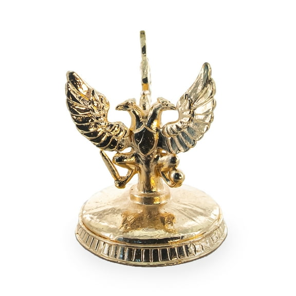 Three Headed Eagle Metal Egg Stand Holder