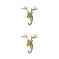 thumbnail image 2 of Maytalsory Animal Head Key Hook Sturdy And Durable Construction Adding Touch Of Whimsy golden (deer) 2Set, 2 of 6