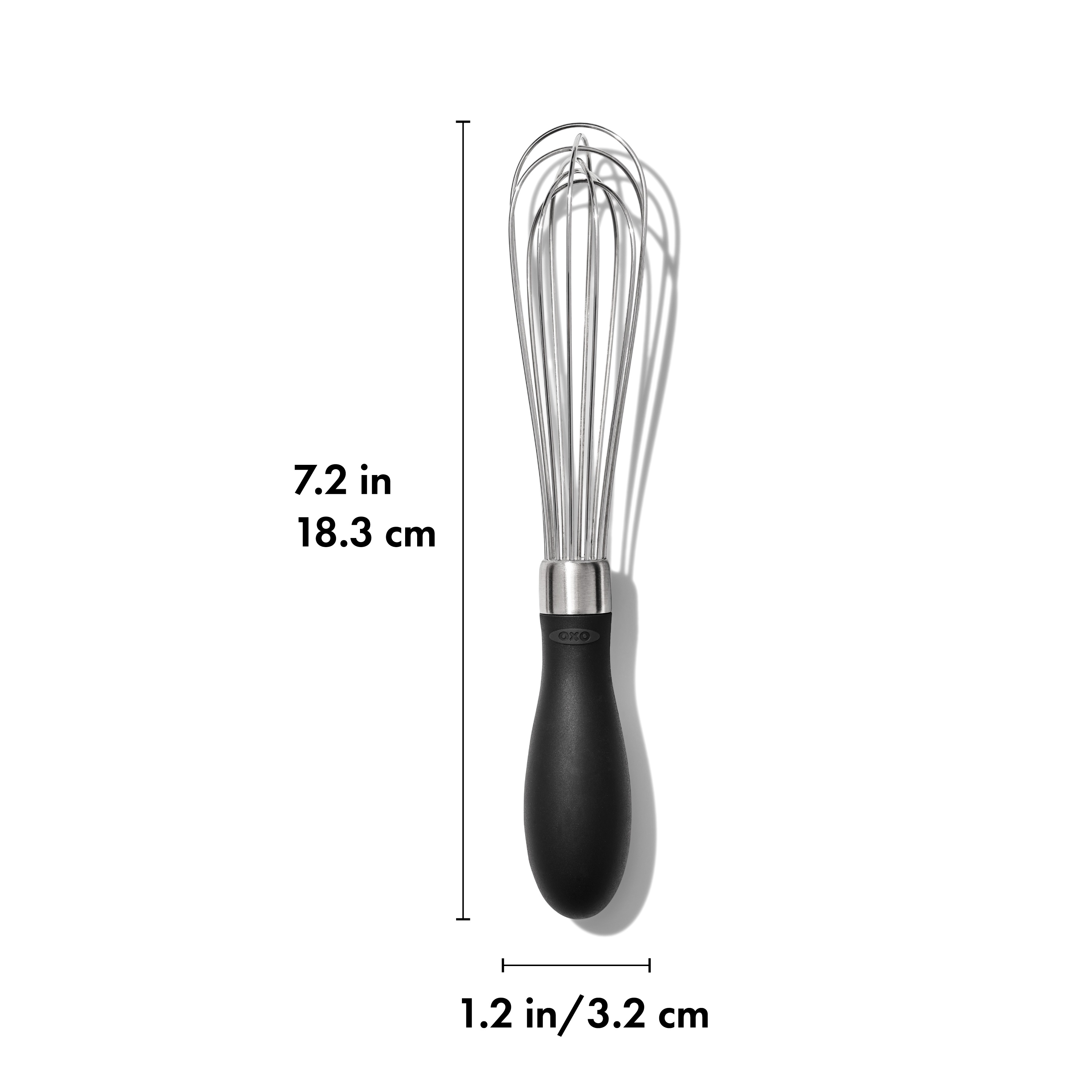 OXO SoftWorks Stainless Steel Mini Whisk – Compact Whisk for Mixing & Blending