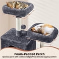 thumbnail image 5 of Yaheetech 71'' H Multi-Level Cat Tree Tower with Condos, Dark Gray, 5 of 9