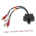 thumbnail image 5 of Yiexson bass amp RCA Amplifier Level Controller Universal Car Amplifier Volume Level Control for Amplifiers RCA Audio Control Video Player Regulator knob Copper core Adapter Remote Control, 5 of 7