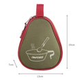 thumbnail image 3 of Bolsa De Almacenamiento Bolsa de almacenamiento con cremallera para vajilla portátil Sierra Cup Carrier Bags ( ) Army Green Green Likrtyny Para estrenar, 3 of 5
