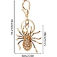 thumbnail image 2 of Key Chains for Car Keys, Cute Keychain, Zinc Alloy Stylish Conspicuous Attractive Spider Rhinestone Keychain for Halloween Spider Gifts, Sliver, 2 of 7