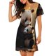 thumbnail image 2 of Easygdp Maple Forest Panda Camisón de manga corta para mujer, informal, estampado, 2 of 6