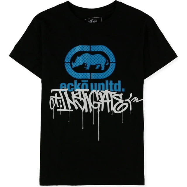 Camiseta gráfica Ecko Unltd. Vandal Drip Slim Fit para hombre negra mediana