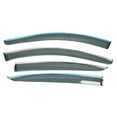 thumbnail image 4 of SEBLAFF Window Rain Guard Outside Channel Vent Visor with Chrome Trim Adhesive Mount Wind Deflector 4 Pieces Replacement for Acura TL 2009 2010 2011 2012 2013 2014, 4 of 13