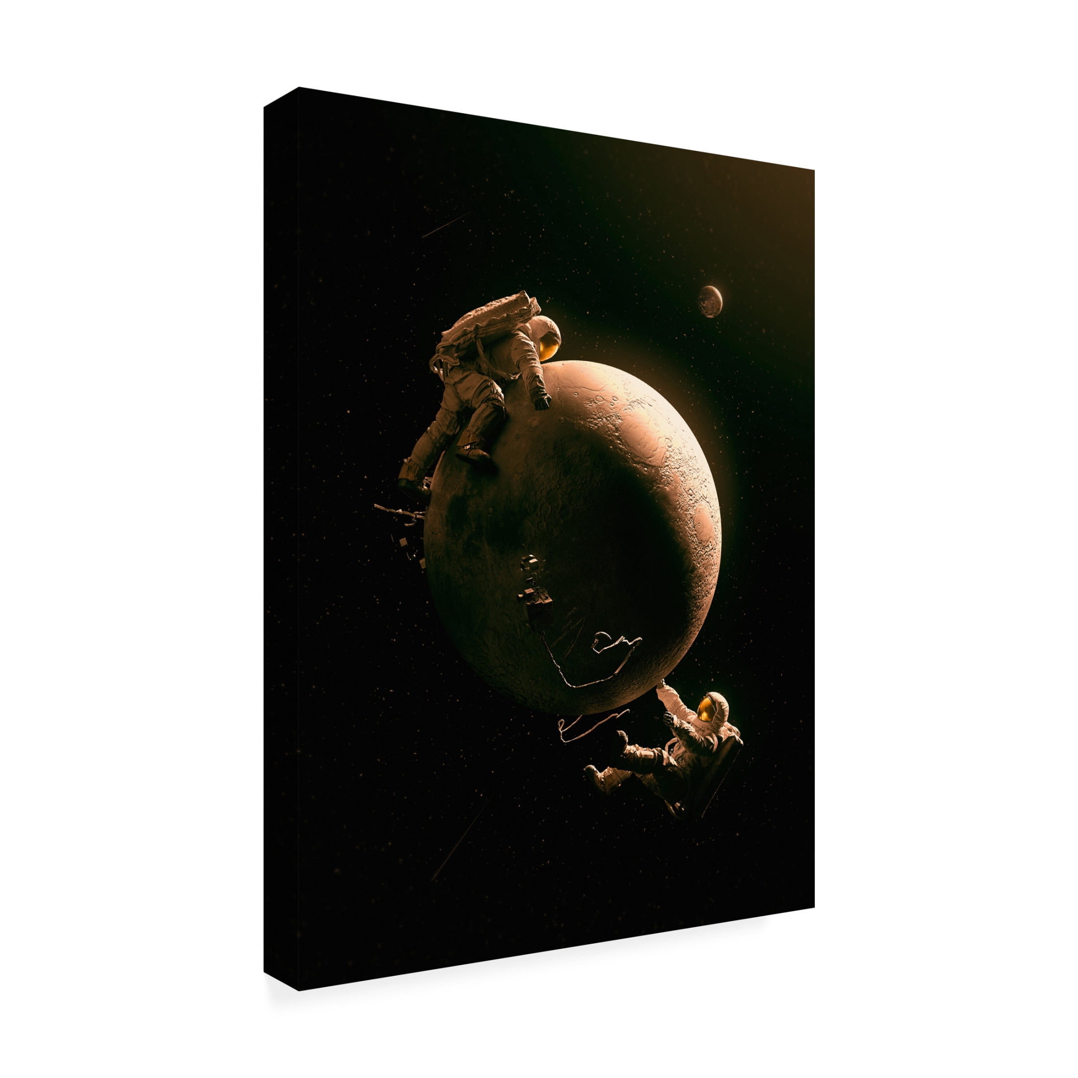Canvas Wall Art - Francis Minoza 'Gravity Play' Wall Art for Living Room, Bedroom, or Office D?cor by Trademark Fine Art - 14 x 19 Inches