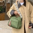 thumbnail image 6 of HUISZJ Nylon Crossbody Bag, Women Shoulder Bag with Zipper, Large Capacity Commute Bag for Work Travel Outdoor (Green), 6 of 8