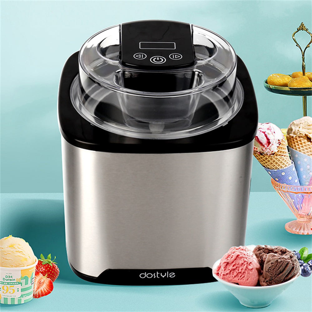Countertop Soft Serve Ice Cream Machine Maker Yogurt Automatic Freezer Fully 