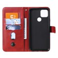 thumbnail image 3 of Étui pour Portefeuille à Poche Zippée Google Pixel 5 XL en Cuir avec Fermeture Magnétique et Rabat - Rouge, 3 of 5