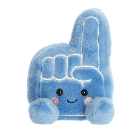 Aurora - Mini Blue Adorable Stuffed Animal - 5" Ferris Foam Finger - Palm Pals