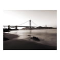 thumbnail image 2 of Tiptophomedecor Cityscape Wallpaper Wall Mural - San Francisco: Golden Gate Bridge In Black And White, 2 of 3
