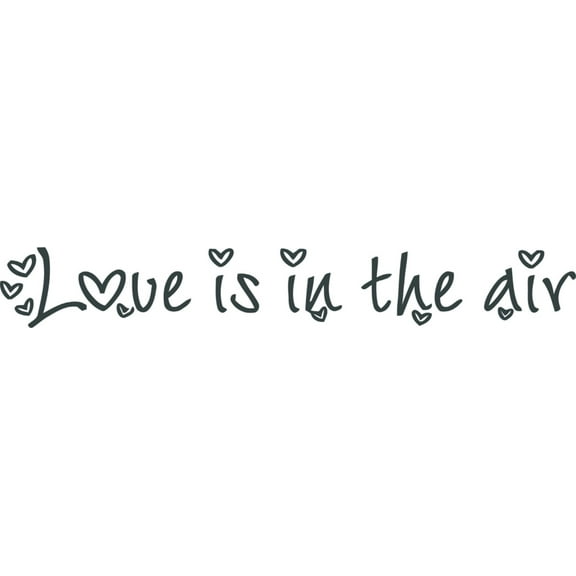 Wall Design Pieces Love Is In The Air Love Quote 6 X 30"