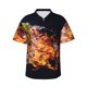 thumbnail image 1 of Fotbe Tennis Ball In Fire1 Camisa Hawaiana para Hombre Unisex – Camisa Casual de Verano con Botones de Manga Corta de Algodón y Lino,3X-Large, 1 of 7