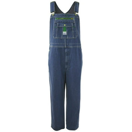 Big Smith - Men's Stonewashed Denim Zip Fly Bib Overall