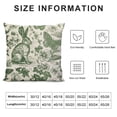 thumbnail image 5 of Nawypu Spring Green Pillow Covers Rabbit Bunny Floral Leaf Butterfly Botanical Plants Print Decorative Throw Pillows Easter Seasonal Pillow Cases Couch Bed Sofa Decor, 5 of 5