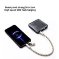 thumbnail image 4 of Fashionable 2 in 1 Phone Lanyard Strap Data Cable PD60W Charging Cord USB C 120cm Crossbody Type/30cm Wrist Type, 4 of 9