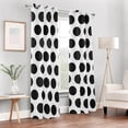 thumbnail image 7 of Coolnut Blackout Curtains Farmhouse Curtains for Window Treatments 84" Black Dots Room Divider Curtains & Drapes, Grommet Window Curtains Privacy Protect Room Darkening Curtain, 7 of 7