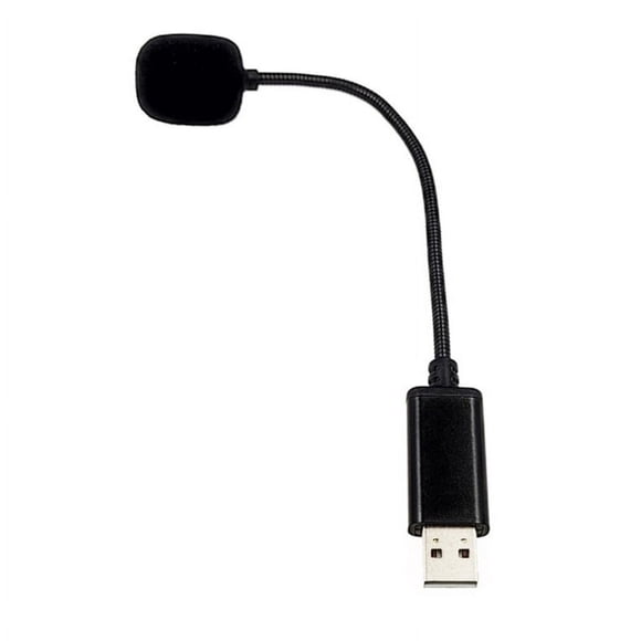HLONK Mini Microphone USB pour Ordinateur Portable et de Bureau avec Col de Cygne pour PC