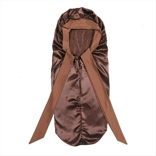Gorro para Dormir para Mujer, Gorro para Dormir con Larga, Pelo , Gorro para Dormir Nocturno, Gorros de Ducha para Sauna, Gorro de Baño, Café