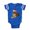 Royal Blue, variant on CafePress - FIN Santa Golden Retriever - Cute Infant Baby Football Bodysuit