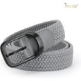 thumbnail image 3 of Stretch Belt for Men, Men Elastic Woven Braided Belt 1 3/8 Casual Belt Golf Belt for Jeans Pants, 3 of 9