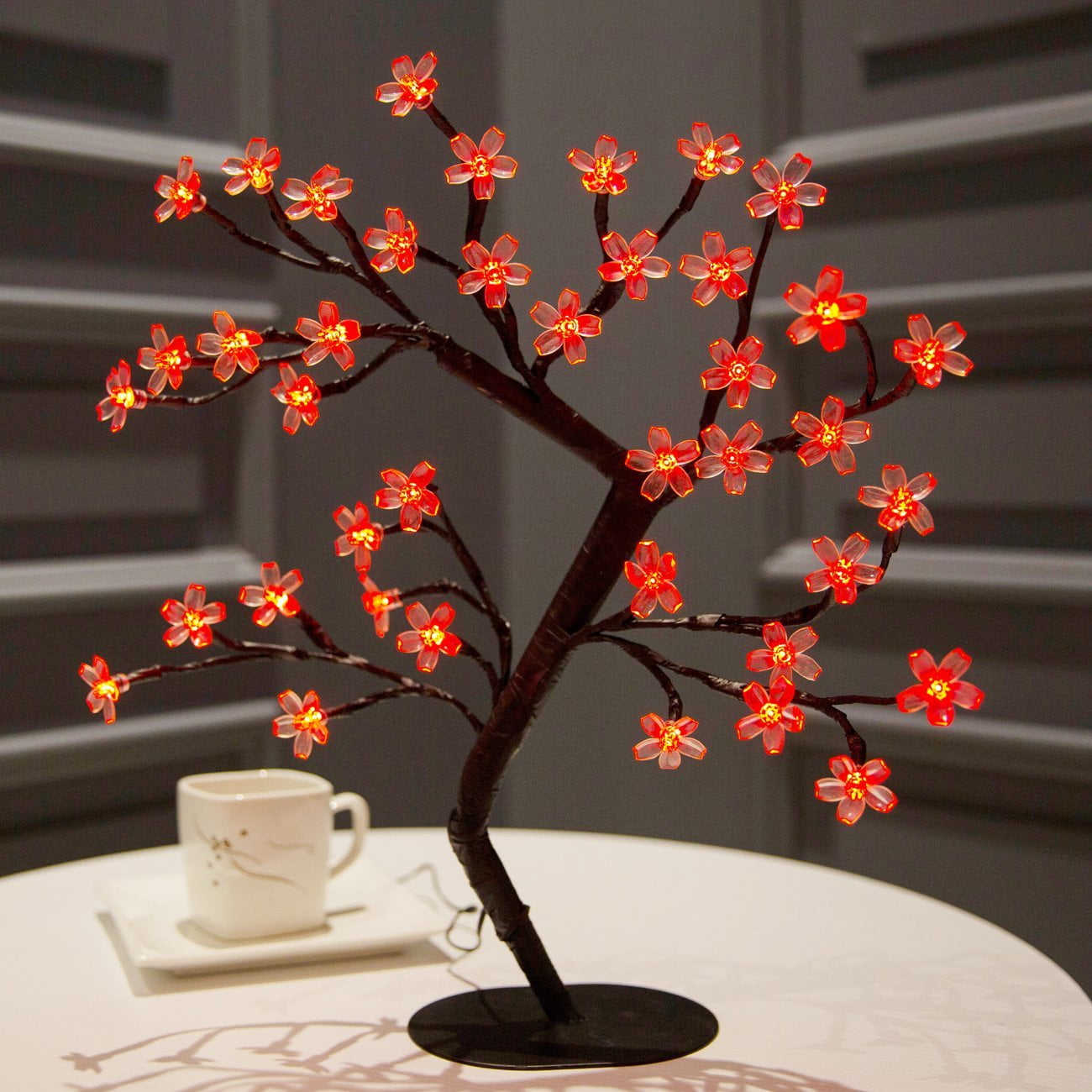 led tree table lamp