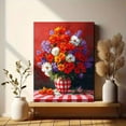 thumbnail image 6 of UXIEQU Floral Bouquet Still Life Canvas Wall Art 15.75x11.81 Inches, 6 of 8