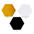 thumbnail image 4 of Adhesivos de pared de espejo Inteprter Hexagonal 3D 24 piezas, 4 of 6