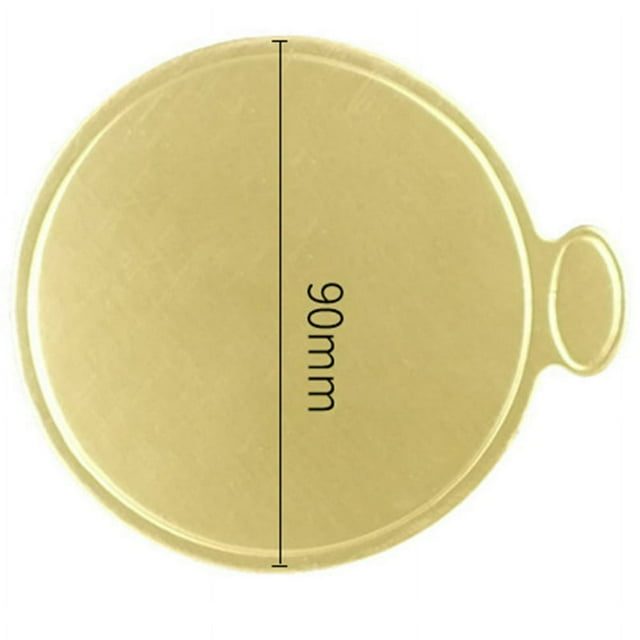 100pcs Practical Cake Pad Multipurpose Greaseproof Mousse Cake Board Gold Paper Cupcake Mat for Home Kitchen Parties New - D