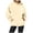 Beige, variant on Women's Breathable Back Print Hooded Sweatshirt Casual Everyday Top