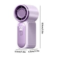 thumbnail image 3 of Ventilador mini portátil de mano con pantalla digital, recargable por USB, alta potencia de viento, bajo ruido, diseño ergonómico, para viajes al aire libre, campamentos y uso en interiores., 3 of 9