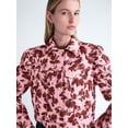 thumbnail image 5 of Scoop Women’s and Women's Plus Cropped Trucker Jacket with Puff Sleeves, Sizes XS-4X, 5 of 7