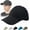 Black, variant on Seamless Packable Lightweight Sports Baseball Cap – Quick‑Drying & Breathable Hat, Washable Sun Hat for Tennis, Travel, Outdoor Activities (Black)-dh